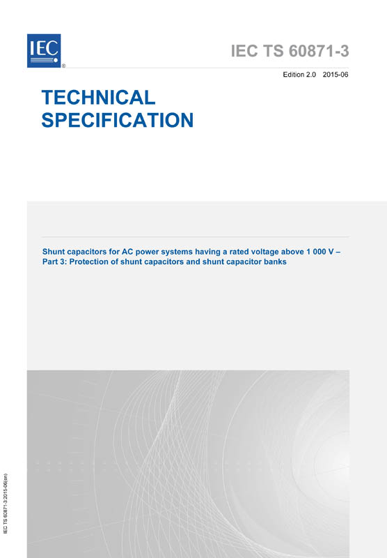 Cover IEC TS 60871-3:2015